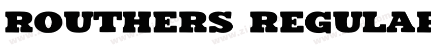 Routhers Regular字体转换